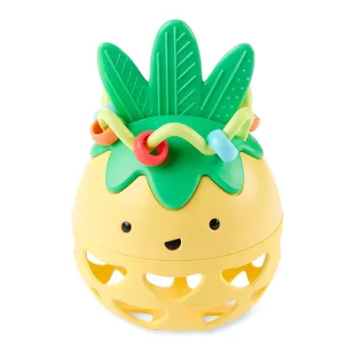 Hochet ananas ajouré à anneaux colorés, dès 3 mois