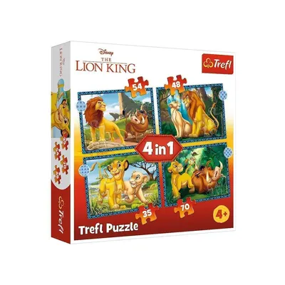 Le Roi Lion en quatre tableaux à assembler — Trefl dès 4 ans