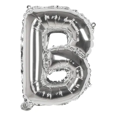 Ballon lettre B argenté à l’éclat métallisé – 40 cm