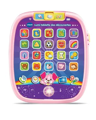 Tablette rose pour bébé, 25 icônes interactives dès 9 mois