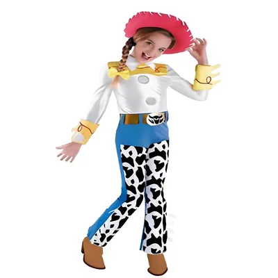 Jessie la cow-girl : déguisement enfant avec chapeau rouge