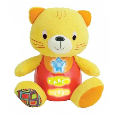 Chaton hochet musical et lettres-chiffres dès 3 mois