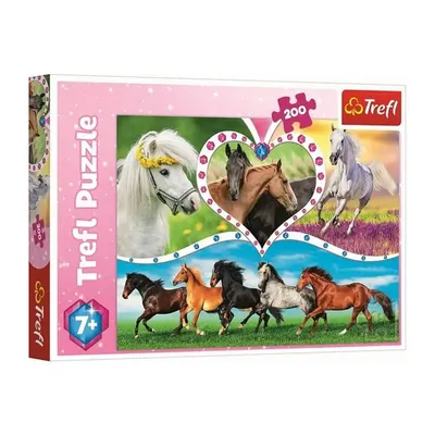 Puzzle Trefl Chevaux au Galop 200 Pièces