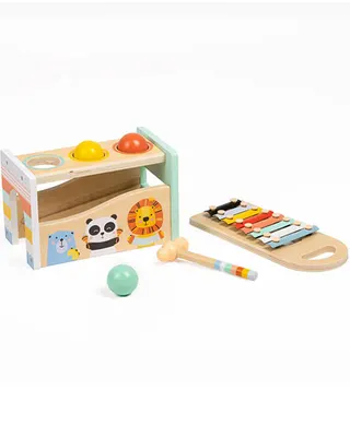 Banc Musical Jungle avec Xylophone Amovible 12M+