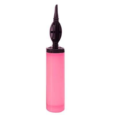Gonfleur rose au corps cylindrique et embout noir