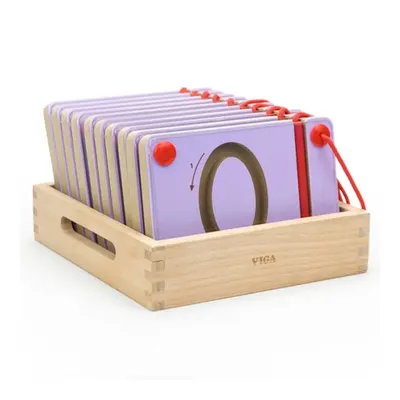 Coffret 10 Tableaux Magnétiques Chiffres en Bois Viga Toys 3 Ans+