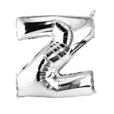 Ballon Z argenté pour personnaliser votre décor