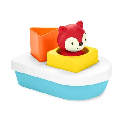 Bateau trieur-empileur de bain avec renard dès 9 mois