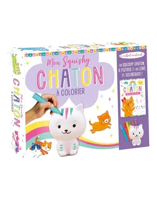 Chaton squishy à personnaliser : coffret de coloriage