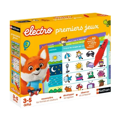 Jeu électronique d’observation et de logique avec stylo, dès 3 ans