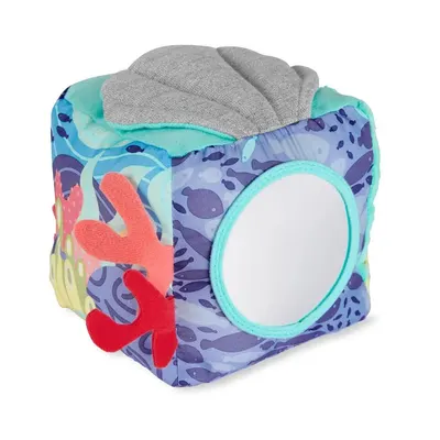 Cube marin souple avec hochet poisson et miroir dès 6 mois