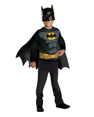 Tenue Batman enfant avec cape et masque, 9–10 ans