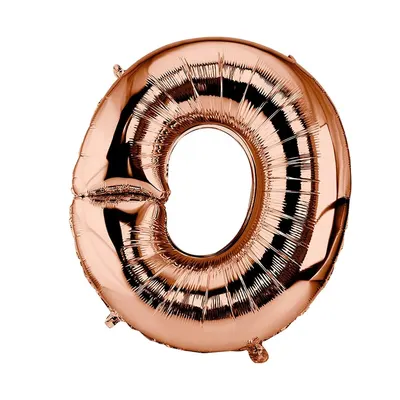 Ballon O bronze métallisé pour composer vos lettres