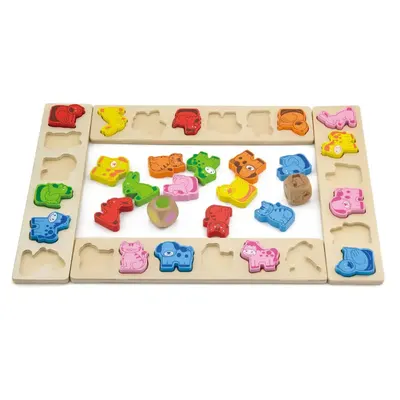 Jeu Association Animaux Bois 36 Pièces Viga Toys 3 Ans+