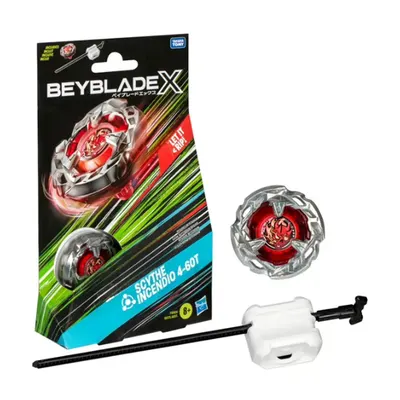 Kit Beyblade X rouge avec toupie et lanceur, dès 8 ans