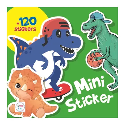 Mini livre créatif de stickers dinosaures