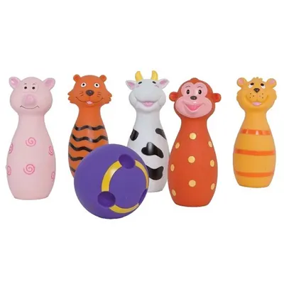 Jeu de Quilles Rigolotes Animaux de la Ferme et de la Jungle
