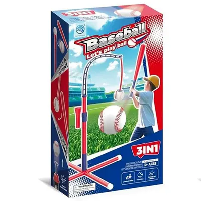 Kit Baseball Enfant Support Flexible Batte & Balle 3 ans+