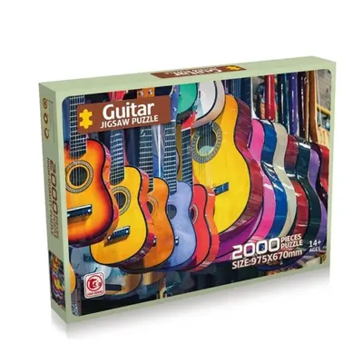 La collection de guitares en couleurs — puzzle 2 000 pièces