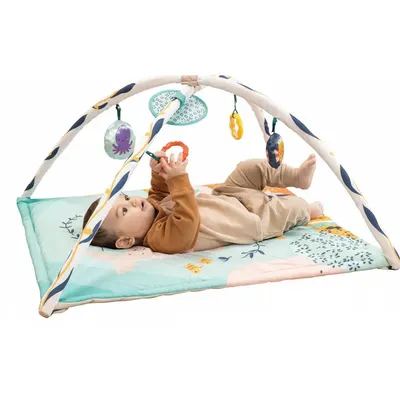 Tapis d’éveil Sous les vagues, 5 jouets et 3 modes dès la naissance