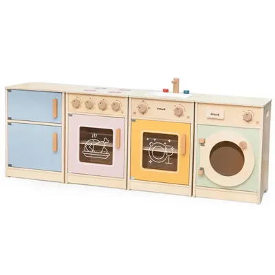 Cuisine Complète en Bois PolarB 18 Mois+ 4 Modules