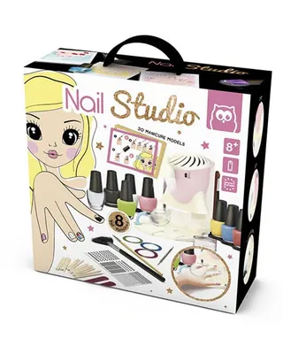 Coffret manucure avec loupe et sèche-ongles, dès 8 ans