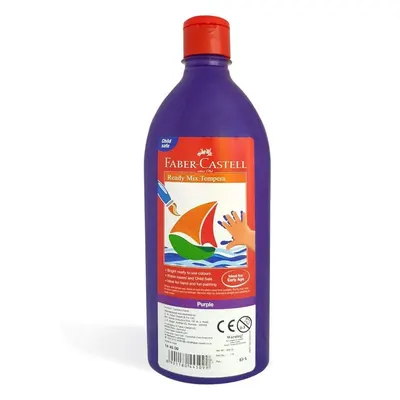 Tempera violette Faber-Castell en flacon 500 ml