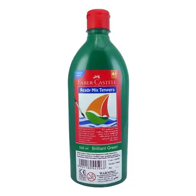 Bouteille de tempera vert foncé pour peinture, 500 ml