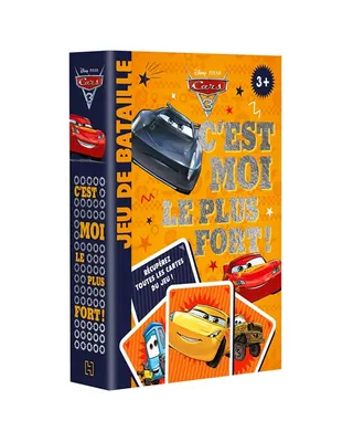 Bataille sur la piste : jeu de cartes Cars dès 3 ans