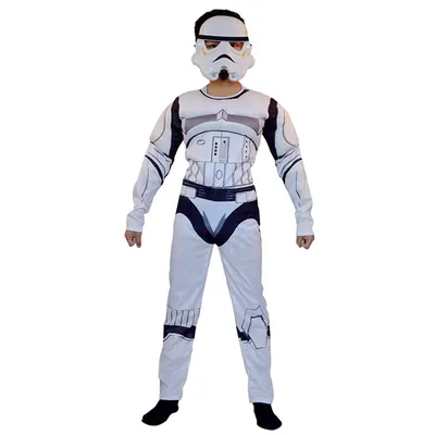 Tenue enfant de Stormtrooper, combinaison imprimée et masque