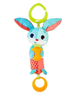 Hochet lapin Thomas à anneau et carillon doux