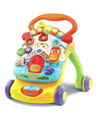 Trotteur d’éveil 2-en-1 multicolore avec panneau d’activités, dès 9 mois