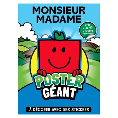 Poster Monsieur Madame à personnaliser avec plus de 40 stickers