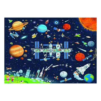 Cap sur les planètes : puzzle illustré de 48 pièces dès 4 ans