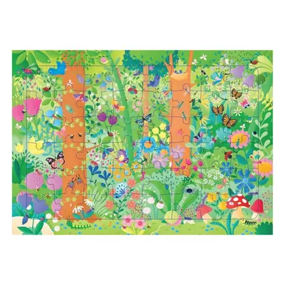 Balade au jardin fleuri : puzzle illustré 48 pièces dès 3 ans
