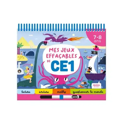 Livre de jeux effaçables pour s’exercer en CE1