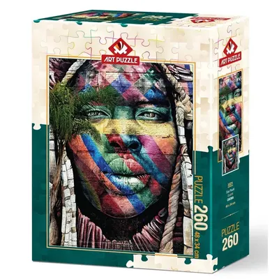 Portrait africain aux couleurs vives — puzzle 260 pièces dès 8 ans