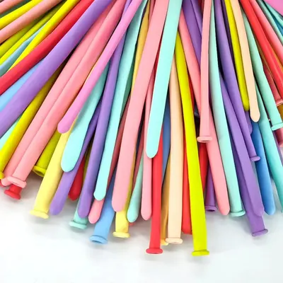 100 ballons longs pastel pour vos créations de fête