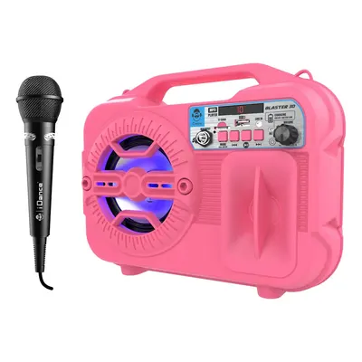 Enceinte karaoké Blaster 30 rose avec microphone