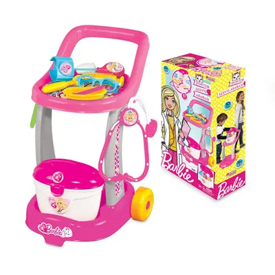 Chariot de consultation Barbie avec instruments, dès 3 ans