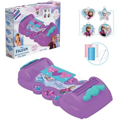 Machine à tisser des bijoux Frozen avec fils et pendentifs, 5 ans+
