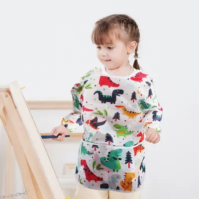 Tablier de peinture blanc taille M pour activités créatives