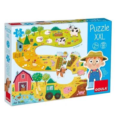 Le tour de la ferme en grand – puzzle 18 pièces dès 2 ans