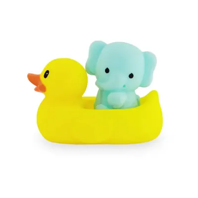 Jouet de Bain Canard Thermomètre & Éléphant Infantino 0M+
