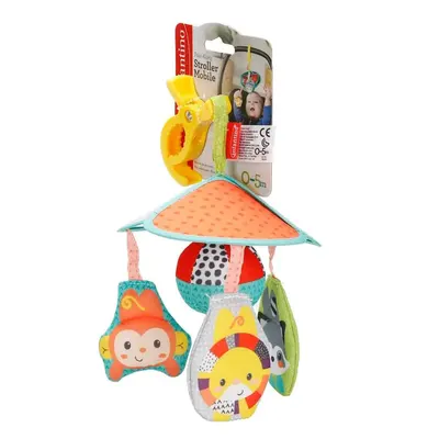 Mobile d’éveil Infantino pour poussette, animaux et miroir 0–5 mois