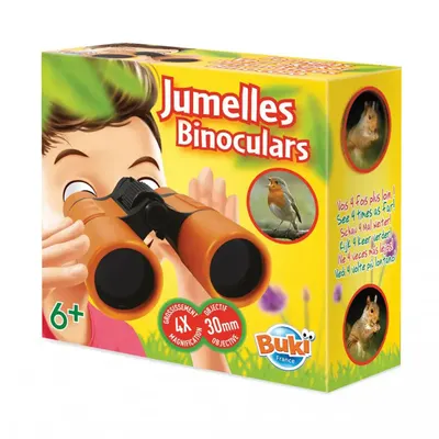 Jumelles orange ajustables 4x pour explorer la nature dès 6 ans