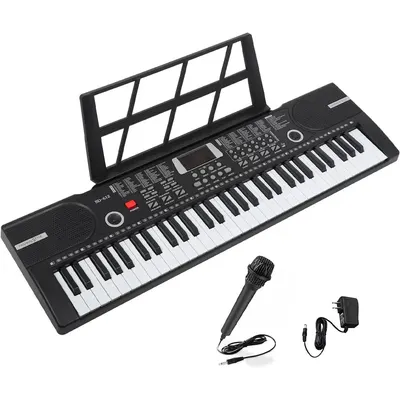 Clavier électronique 61 touches avec micro et 100 rythmes
