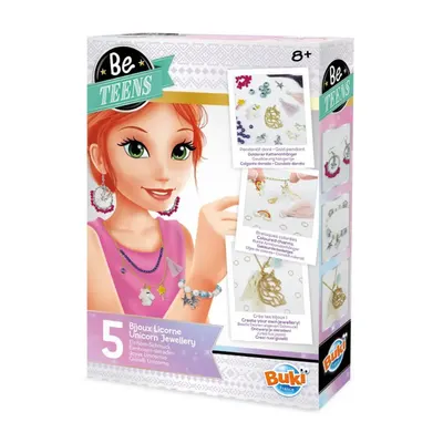 Parures licorne à créer : coffret de 5 bijoux, dès 8 ans