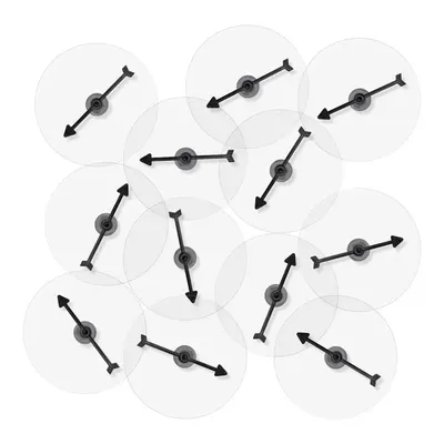 Lot de 12 plateaux à flèche pour jeux et activités
