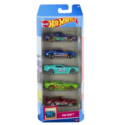 Pack HW Drift : cinq voitures aux décors contrastés